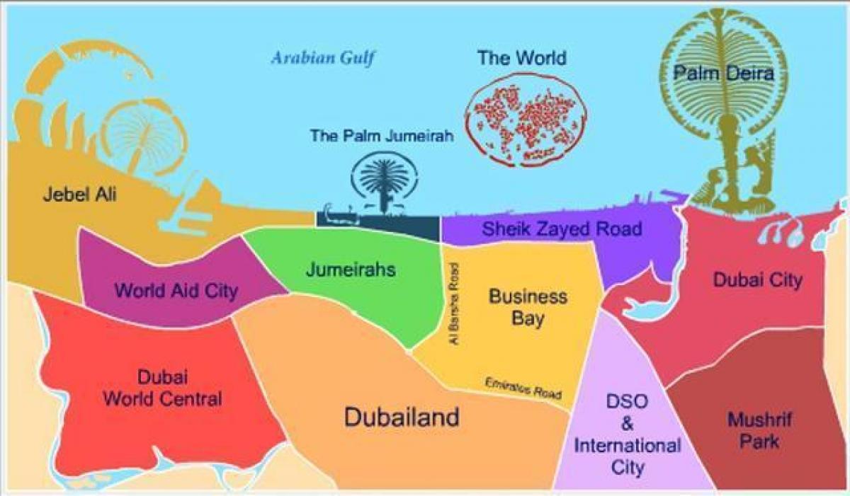 Dubailandの地図