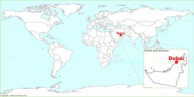 ドバイ世界地図