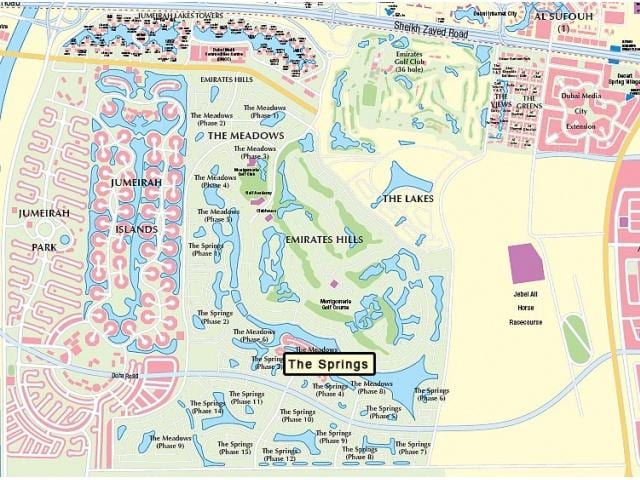 地図のドバイメドウズ