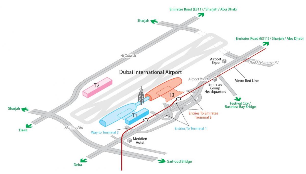 dxb空港地図