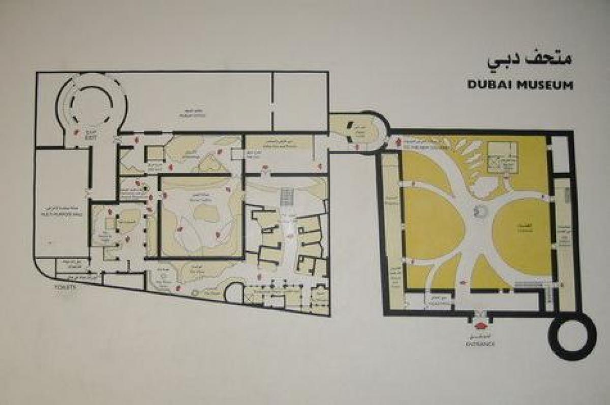 ドバイ博物館所地図