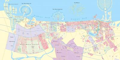 ドバイ地図 地図にはドバイ アラブ首長国連邦