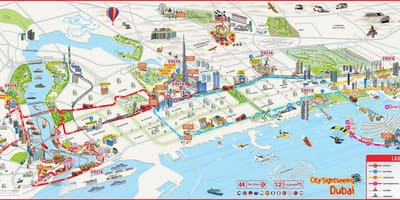 地図の徒歩ドバイ