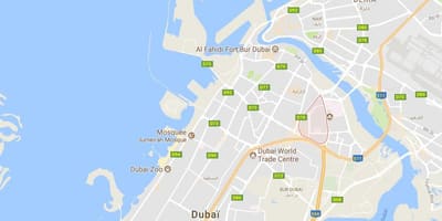 地図のアウMethaドバイ