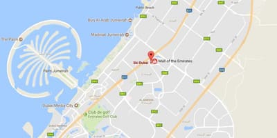 地図のスキードバイ