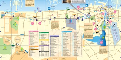 地図をドバイのスーク