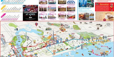 ドバイツアーの地図