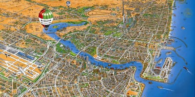 地図のドバイクリーク