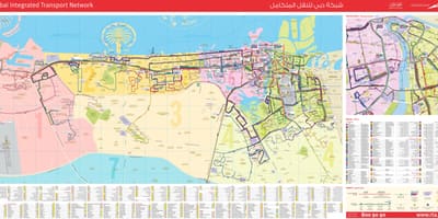 ドバイバス路線図
