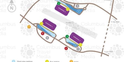 地図をドバイの空港