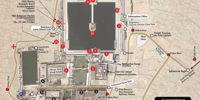 GurunanakダルバールSikh寺地図