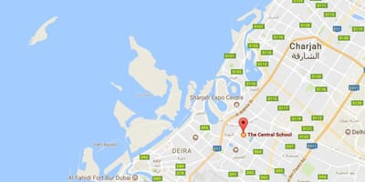 地図の中学校-ドバイ