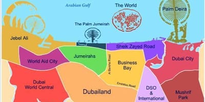 Dubailandの地図