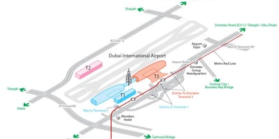 Dxb空港地図