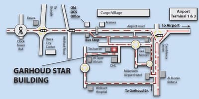 地図Garhoudドバイ