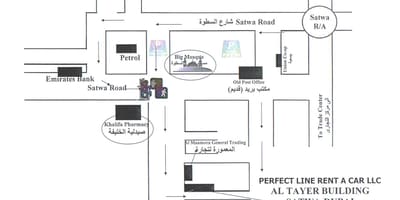 ドバイSatwa地図